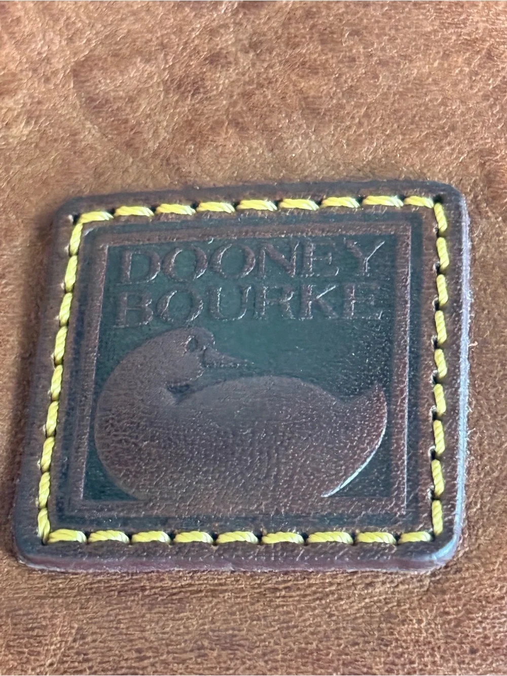 Dooney & Bourke Medium Florentine Vachetta Leather Satchel Chestnut Brown Boho - Picture 6 of 11